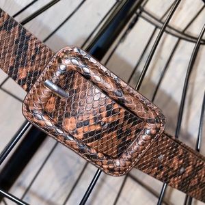 Snakeskin belt